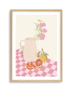 Pimms Jug by Jenny Liz Rome Art Print-PRINT-Olive et Oriel-Jenny Liz Rome-A5 | 5.8" x 8.3" | 14.8 x 21cm-Oak-With White Border-Buy-Australian-Art-Prints-Online-with-Olive-et-Oriel-Your-Artwork-Specialists-Austrailia-Decorate-With-Coastal-Photo-Wall-Art-Prints-From-Our-Beach-House-Artwork-Collection-Fine-Poster-and-Framed-Artwork
