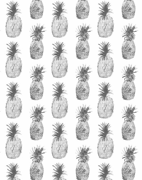 Pineapples in Monochrome Wallpaper-Wallpaper-Buy Kids Removable Wallpaper Online Our Custom Made Children√¢‚Ç¨‚Ñ¢s Wallpapers Are A Fun Way To Decorate And Enhance Boys Bedroom Decor And Girls Bedrooms They Are An Amazing Addition To Your Kids Bedroom Walls Our Collection of Kids Wallpaper Is Sure To Transform Your Kids Rooms Interior Style From Pink Wallpaper To Dinosaur Wallpaper Even Marble Wallpapers For Teen Boys Shop Peel And Stick Wallpaper Online Today With Olive et Oriel