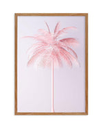 Pink Palm | The OG Art Print-PRINT-Olive et Oriel-Olive et Oriel-50x70 cm | 19.6" x 27.5"-Walnut-With White Border-Buy-Australian-Art-Prints-Online-with-Olive-et-Oriel-Your-Artwork-Specialists-Austrailia-Decorate-With-Coastal-Photo-Wall-Art-Prints-From-Our-Beach-House-Artwork-Collection-Fine-Poster-and-Framed-Artwork