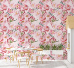 Pink Peony Roses Wallpaper-Wallpaper-Buy Kids Removable Wallpaper Online Our Custom Made Children‚àö¬¢‚Äö√á¬®‚Äö√ë¬¢s Wallpapers Are A Fun Way To Decorate And Enhance Boys Bedroom Decor And Girls Bedrooms They Are An Amazing Addition To Your Kids Bedroom Walls Our Collection of Kids Wallpaper Is Sure To Transform Your Kids Rooms Interior Style From Pink Wallpaper To Dinosaur Wallpaper Even Marble Wallpapers For Teen Boys Shop Peel And Stick Wallpaper Online Today With Olive et Oriel
