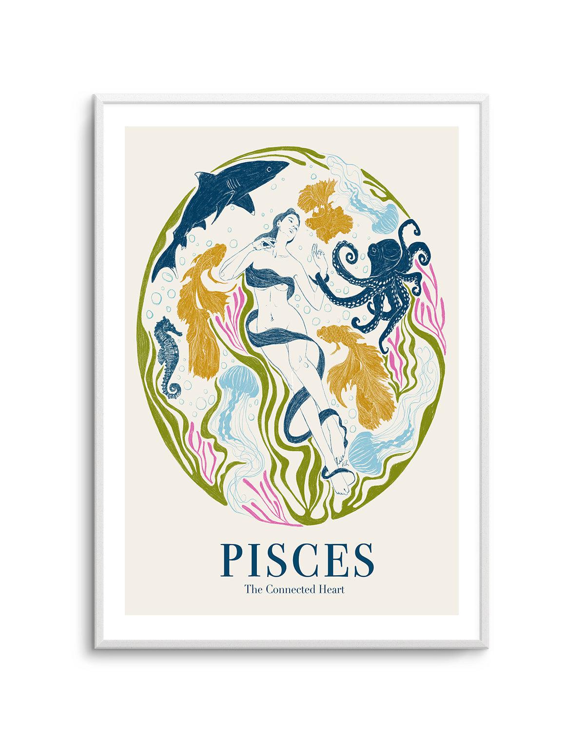 Pisces By Jenny Liz Rome Art Print-PRINT-Olive et Oriel-Olive et Oriel-Buy-Australian-Art-Prints-Online-with-Olive-et-Oriel-Your-Artwork-Specialists-Austrailia-Decorate-With-Coastal-Photo-Wall-Art-Prints-From-Our-Beach-House-Artwork-Collection-Fine-Poster-and-Framed-Artwork