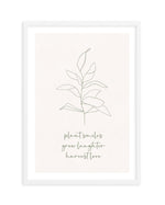 Plant Smiles, Grow Laughter Art Print-PRINT-Olive et Oriel-Olive et Oriel-A5 | 5.8" x 8.3" | 14.8 x 21cm-White-With White Border-Buy-Australian-Art-Prints-Online-with-Olive-et-Oriel-Your-Artwork-Specialists-Austrailia-Decorate-With-Coastal-Photo-Wall-Art-Prints-From-Our-Beach-House-Artwork-Collection-Fine-Poster-and-Framed-Artwork