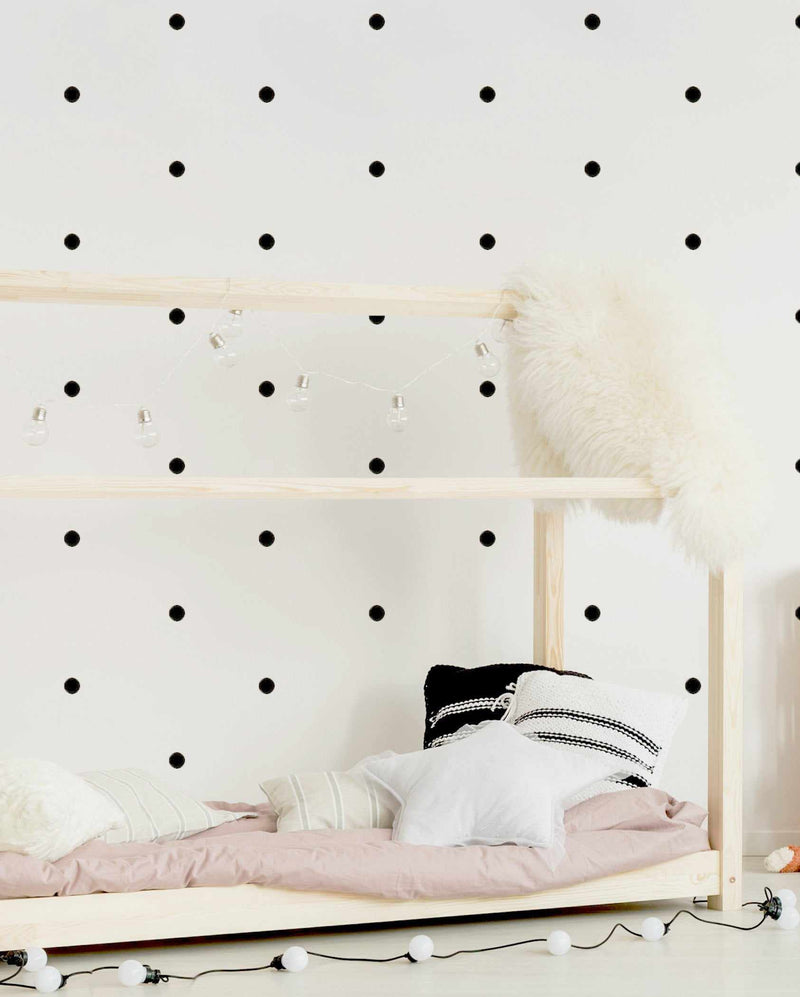 Polka Dots Decal Set-Decals-Olive et Oriel-Decorate your kids bedroom wall decor with removable wall decals, these fabric kids decals are a great way to add colour and update your children's bedroom. Available as girls wall decals or boys wall decals, there are also nursery decals.
