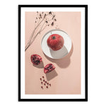 Pomegranates Art Print-PRINT-Olive et Oriel-Olive et Oriel-A5 | 5.8" x 8.3" | 14.8 x 21cm-Black-With White Border-Buy-Australian-Art-Prints-Online-with-Olive-et-Oriel-Your-Artwork-Specialists-Austrailia-Decorate-With-Coastal-Photo-Wall-Art-Prints-From-Our-Beach-House-Artwork-Collection-Fine-Poster-and-Framed-Artwork
