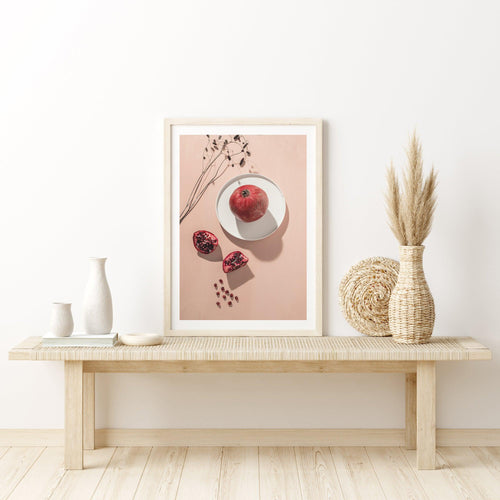 Pomegranates Art Print-PRINT-Olive et Oriel-Olive et Oriel-Buy-Australian-Art-Prints-Online-with-Olive-et-Oriel-Your-Artwork-Specialists-Austrailia-Decorate-With-Coastal-Photo-Wall-Art-Prints-From-Our-Beach-House-Artwork-Collection-Fine-Poster-and-Framed-Artwork