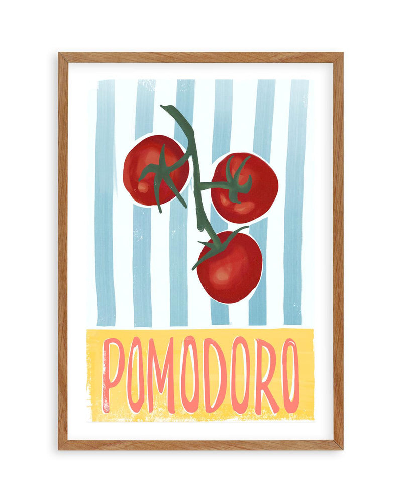 Pomodoro Art Print-PRINT-Olive et Oriel-Olive et Oriel-50x70 cm | 19.6" x 27.5"-Walnut-With White Border-Buy-Australian-Art-Prints-Online-with-Olive-et-Oriel-Your-Artwork-Specialists-Austrailia-Decorate-With-Coastal-Photo-Wall-Art-Prints-From-Our-Beach-House-Artwork-Collection-Fine-Poster-and-Framed-Artwork