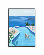 Pool Days by Petra Lizde | Framed Canvas Art Print