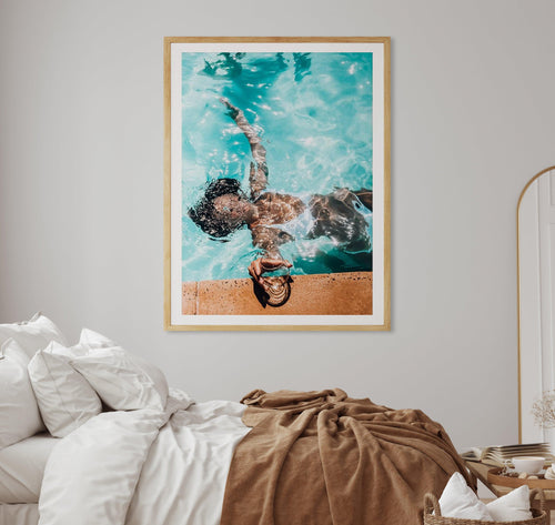 Poolside Bliss Art Print-PRINT-Olive et Oriel-Olive et Oriel-Buy-Australian-Art-Prints-Online-with-Olive-et-Oriel-Your-Artwork-Specialists-Austrailia-Decorate-With-Coastal-Photo-Wall-Art-Prints-From-Our-Beach-House-Artwork-Collection-Fine-Poster-and-Framed-Artwork
