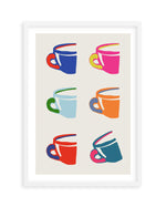 Pop Coffee II Art Print-PRINT-Olive et Oriel-Simmo-A5 | 5.8" x 8.3" | 14.8 x 21cm-White-With White Border-Buy-Australian-Art-Prints-Online-with-Olive-et-Oriel-Your-Artwork-Specialists-Austrailia-Decorate-With-Coastal-Photo-Wall-Art-Prints-From-Our-Beach-House-Artwork-Collection-Fine-Poster-and-Framed-Artwork