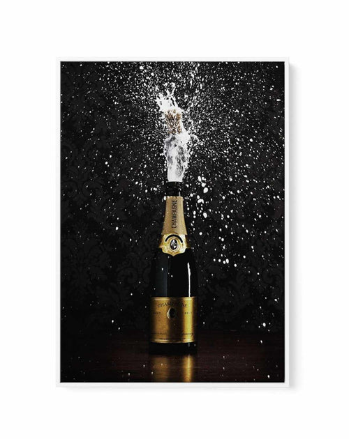 Popping Champagne | Framed Canvas-CANVAS-You can shop wall art online with Olive et Oriel for everything from abstract art to fun kids wall art. Our beautiful modern art prints and canvas art are available from large canvas prints to wall art paintings and our proudly Australian artwork collection offers only the highest quality framed large wall art and canvas art Australia - You can buy fashion photography prints or Hampton print posters and paintings on canvas from Olive et Oriel and have the