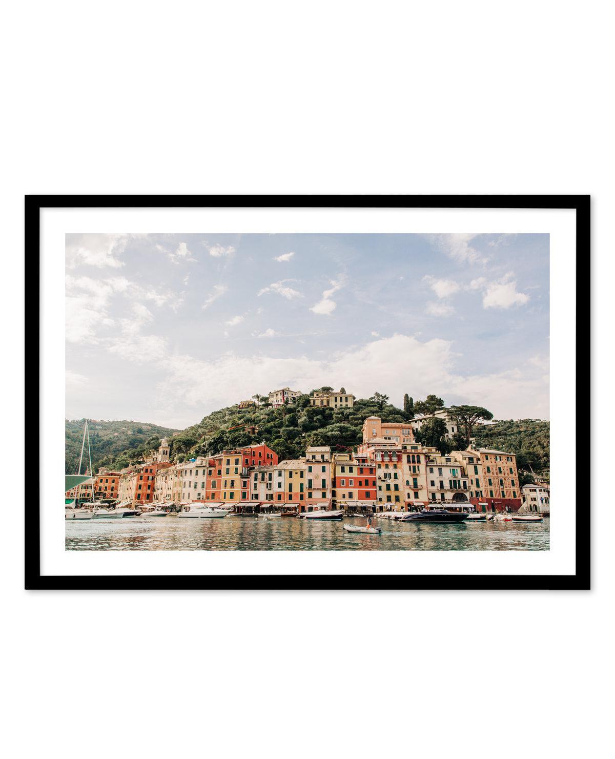 Portofino Coast Italy by Jovani Demetrie Art Print-PRINT-Olive et Oriel-Jovani Demetrie-A5 | 5.8" x 8.3" | 14.8 x 21cm-Black-With White Border-Buy-Australian-Art-Prints-Online-with-Olive-et-Oriel-Your-Artwork-Specialists-Austrailia-Decorate-With-Coastal-Photo-Wall-Art-Prints-From-Our-Beach-House-Artwork-Collection-Fine-Poster-and-Framed-Artwork