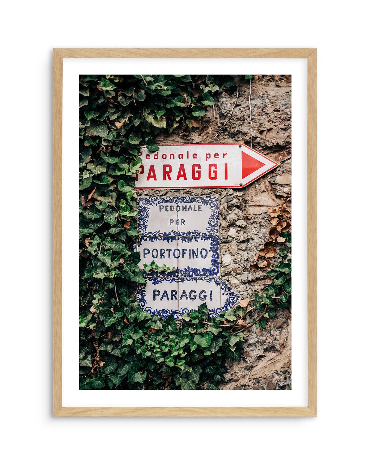 Portofino This Way by Jovani Demetrie Art Print-PRINT-Olive et Oriel-Jovani Demetrie-A5 | 5.8" x 8.3" | 14.8 x 21cm-Oak-With White Border-Buy-Australian-Art-Prints-Online-with-Olive-et-Oriel-Your-Artwork-Specialists-Austrailia-Decorate-With-Coastal-Photo-Wall-Art-Prints-From-Our-Beach-House-Artwork-Collection-Fine-Poster-and-Framed-Artwork