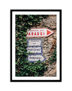 Portofino This Way by Jovani Demetrie Art Print-PRINT-Olive et Oriel-Jovani Demetrie-A5 | 5.8" x 8.3" | 14.8 x 21cm-Black-With White Border-Buy-Australian-Art-Prints-Online-with-Olive-et-Oriel-Your-Artwork-Specialists-Austrailia-Decorate-With-Coastal-Photo-Wall-Art-Prints-From-Our-Beach-House-Artwork-Collection-Fine-Poster-and-Framed-Artwork