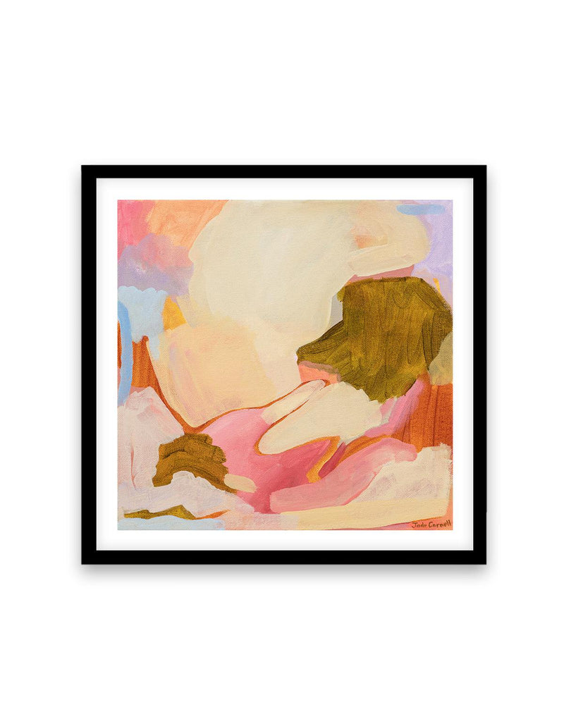 Posey by Jade Carnell Art Print-PRINT-Olive et Oriel-Jade Carnell-70x70 cm | 27.5" x 27.5"-Black-With White Border-Buy-Australian-Art-Prints-Online-with-Olive-et-Oriel-Your-Artwork-Specialists-Austrailia-Decorate-With-Coastal-Photo-Wall-Art-Prints-From-Our-Beach-House-Artwork-Collection-Fine-Poster-and-Framed-Artwork