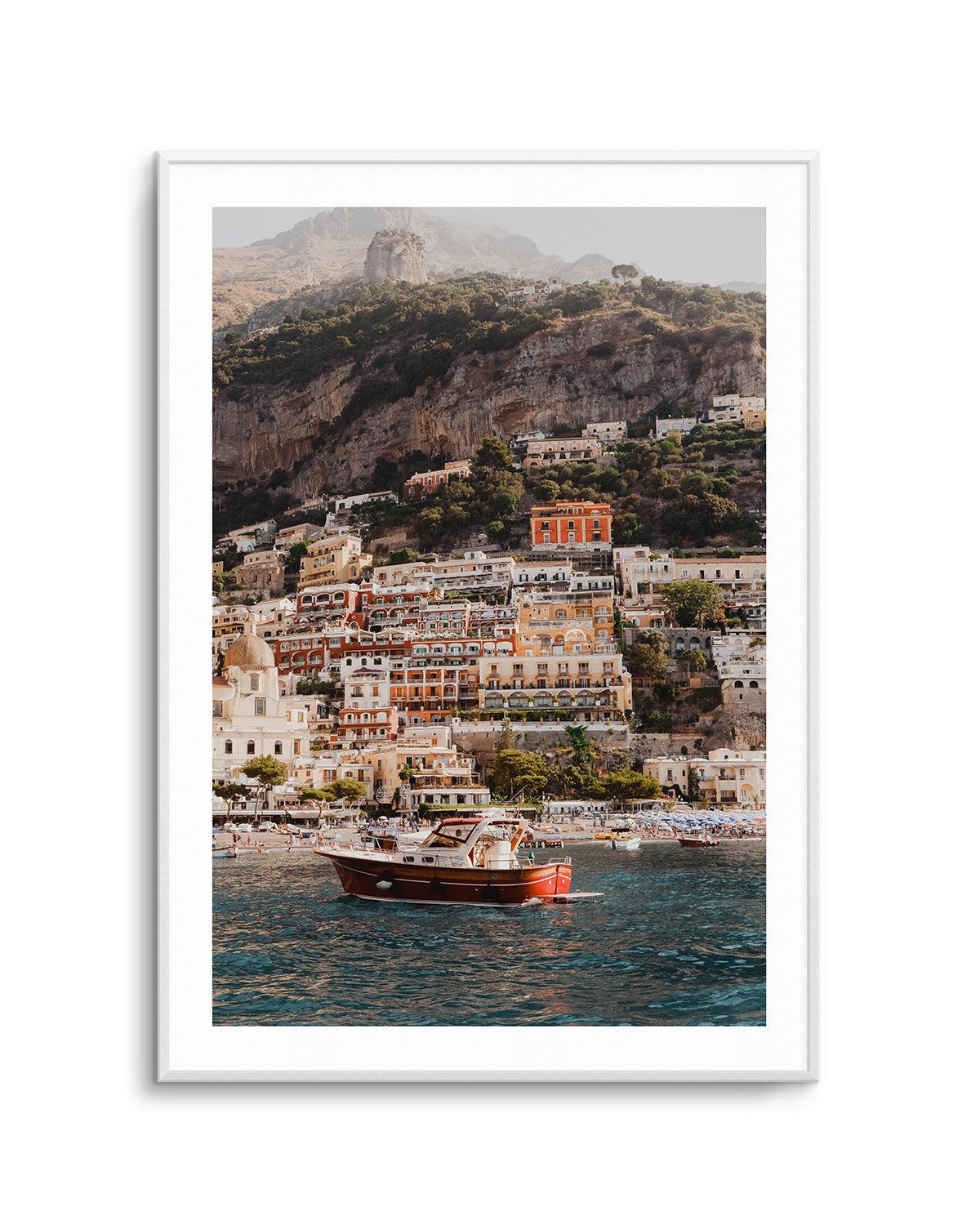 Positano Boat PT by Louise Krause Art Print