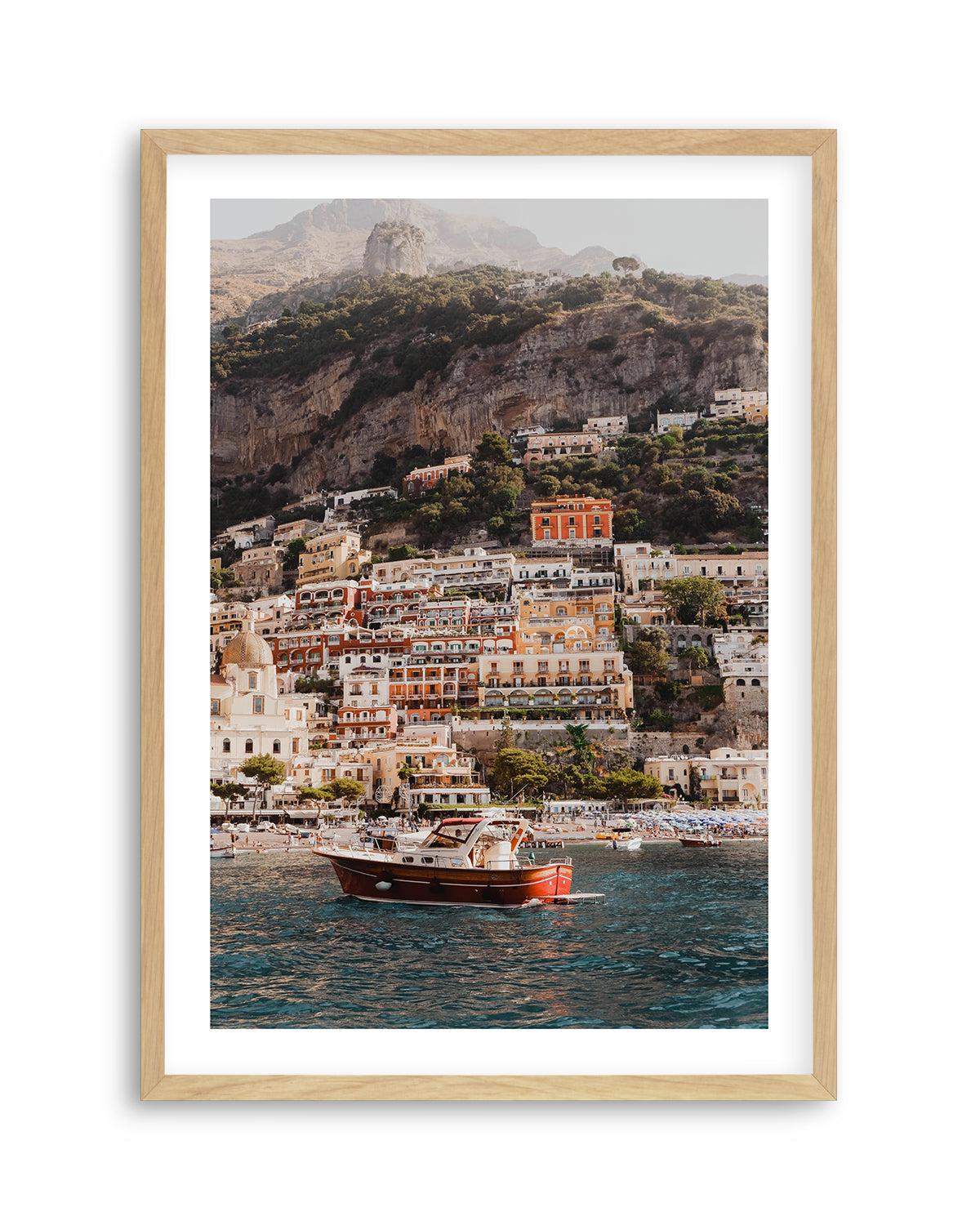 Positano Boat PT by Louise Krause Art Print