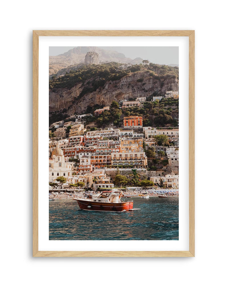 Positano Boat PT by Louise Krause Art Print