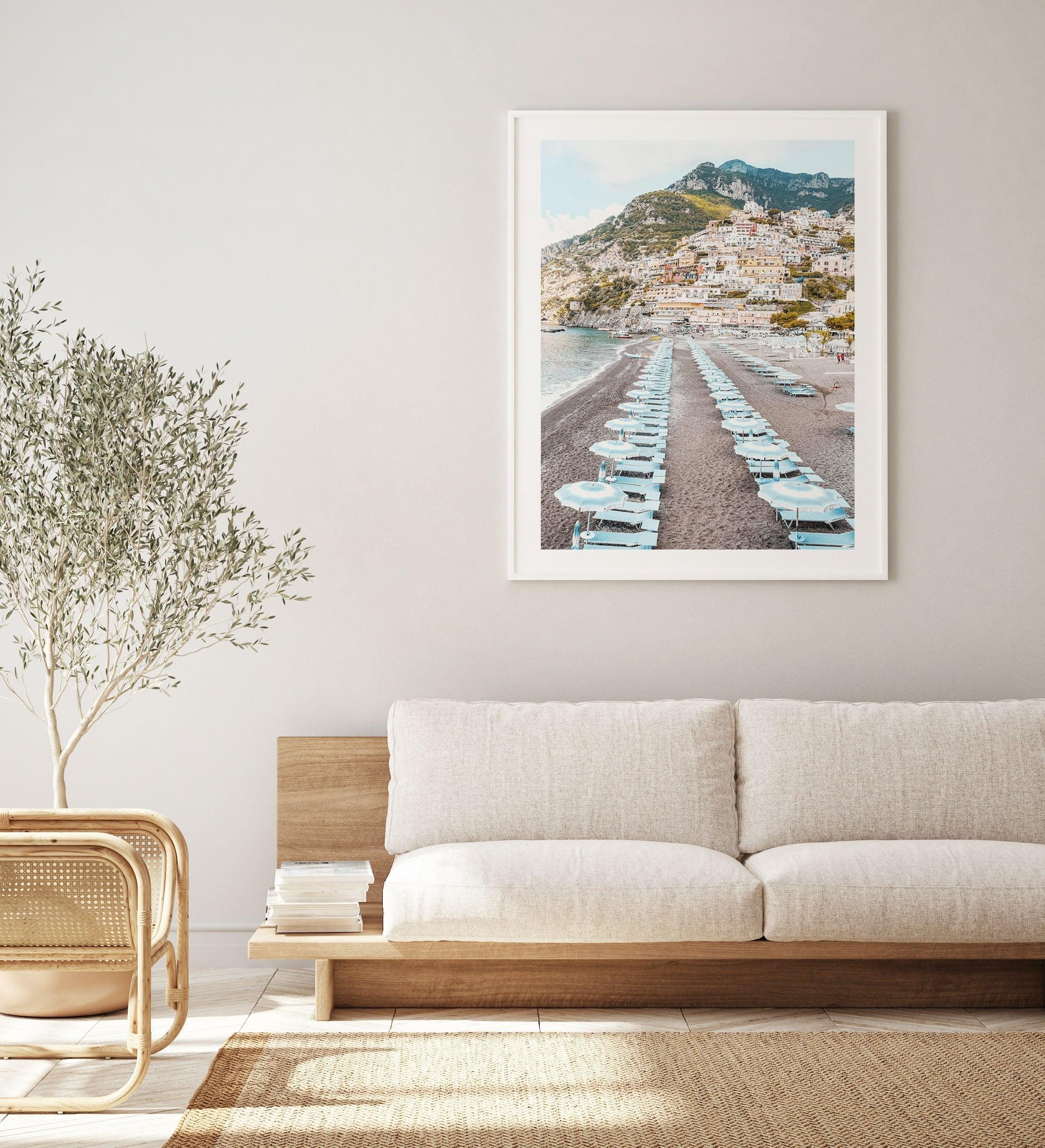 Positano Parisols Art Print-PRINT-Olive et Oriel-Olive et Oriel-Buy-Australian-Art-Prints-Online-with-Olive-et-Oriel-Your-Artwork-Specialists-Austrailia-Decorate-With-Coastal-Photo-Wall-Art-Prints-From-Our-Beach-House-Artwork-Collection-Fine-Poster-and-Framed-Artwork