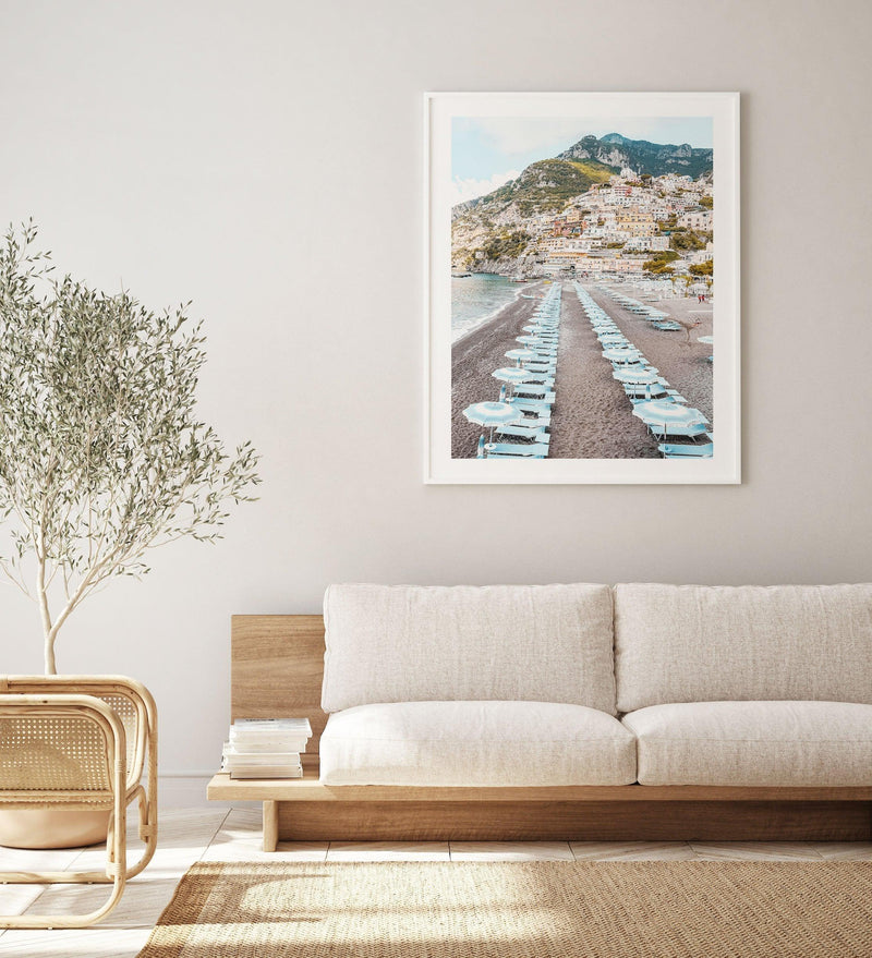 Positano Parisols Art Print-PRINT-Olive et Oriel-Olive et Oriel-Buy-Australian-Art-Prints-Online-with-Olive-et-Oriel-Your-Artwork-Specialists-Austrailia-Decorate-With-Coastal-Photo-Wall-Art-Prints-From-Our-Beach-House-Artwork-Collection-Fine-Poster-and-Framed-Artwork