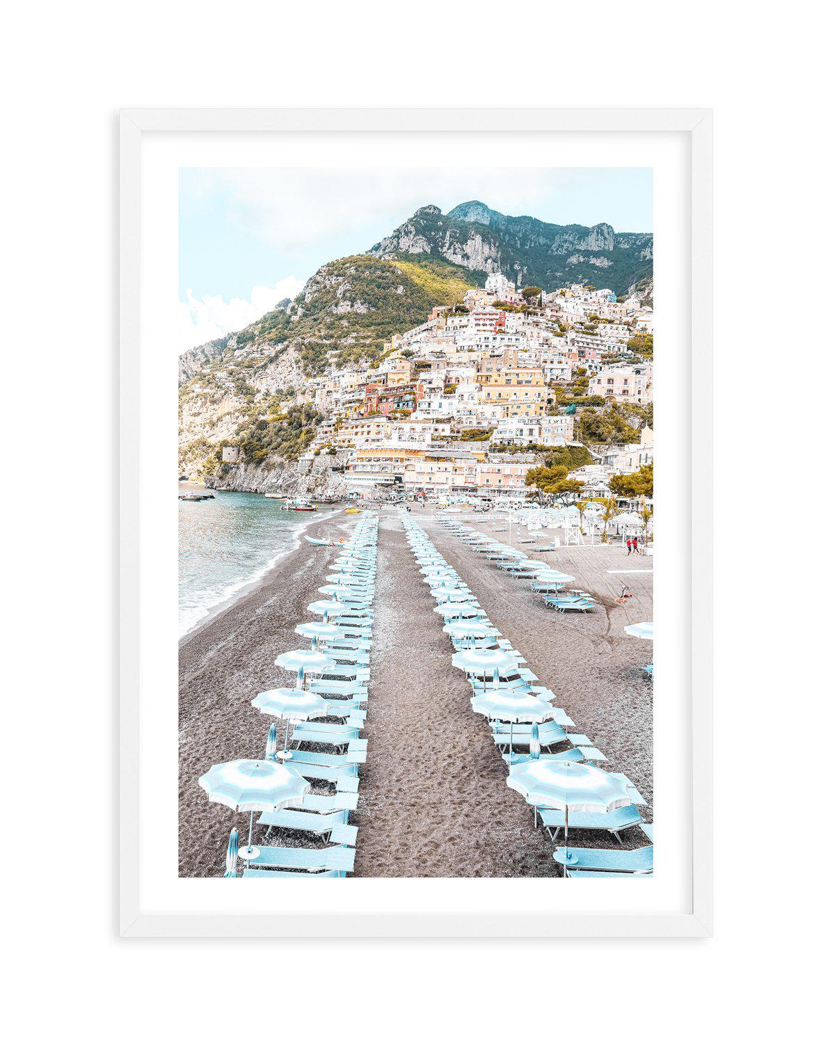 Positano Parisols Art Print-PRINT-Olive et Oriel-Olive et Oriel-A5 | 5.8" x 8.3" | 14.8 x 21cm-White-With White Border-Buy-Australian-Art-Prints-Online-with-Olive-et-Oriel-Your-Artwork-Specialists-Austrailia-Decorate-With-Coastal-Photo-Wall-Art-Prints-From-Our-Beach-House-Artwork-Collection-Fine-Poster-and-Framed-Artwork