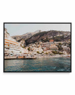 Positano Port by Louise Krause | Framed Canvas Art Print