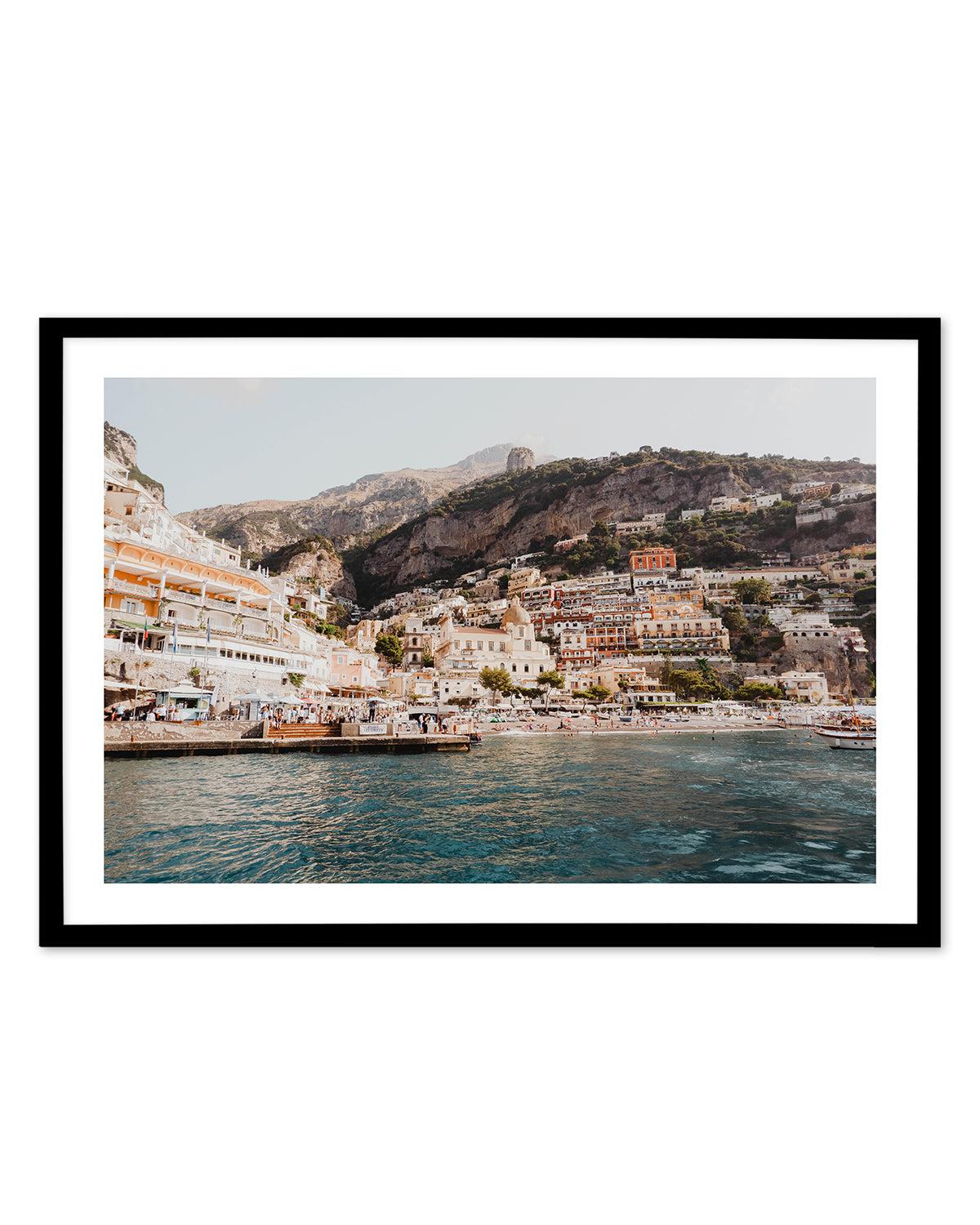 Positano Port by Louise Krause Art Print