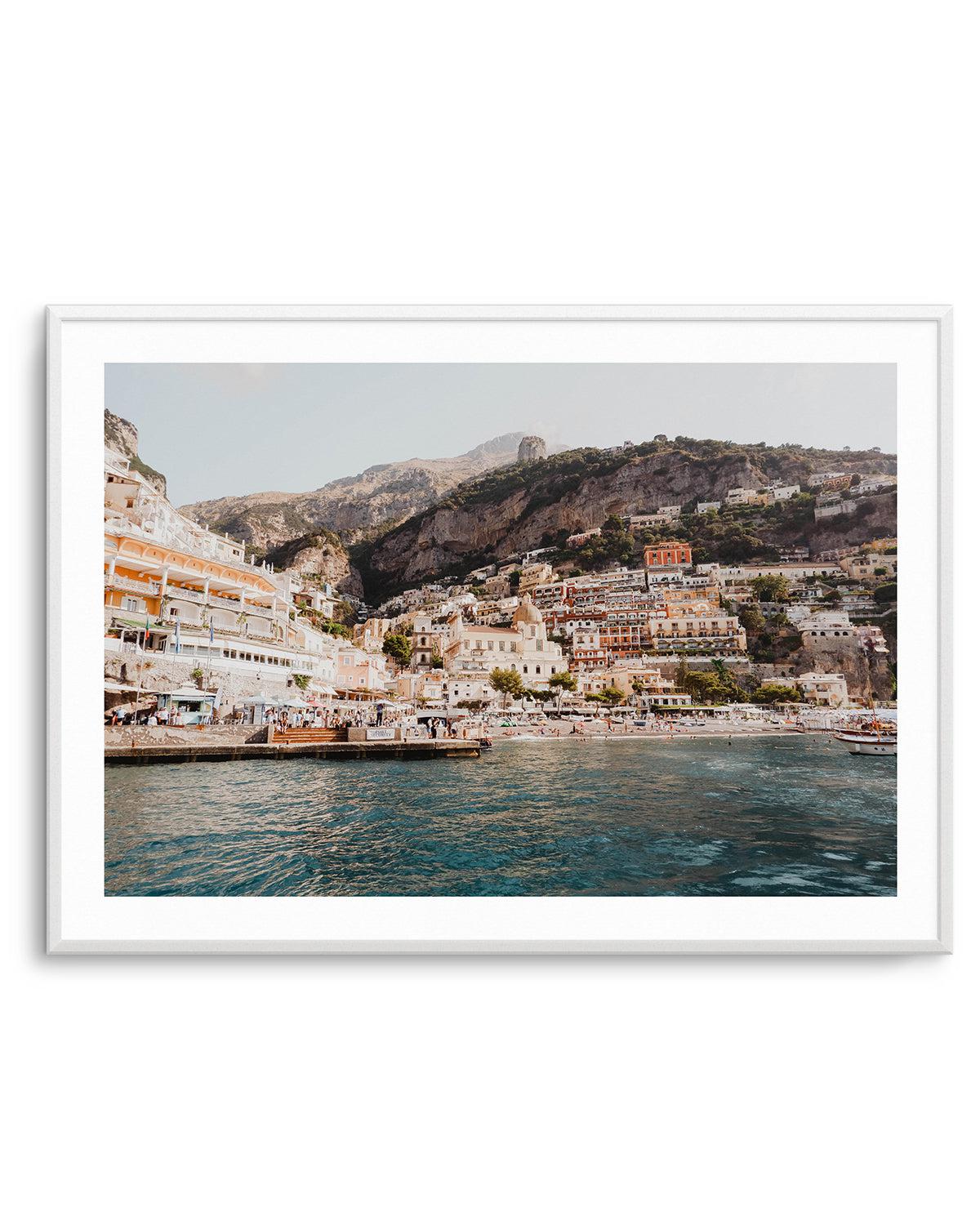 Positano Port by Louise Krause Art Print