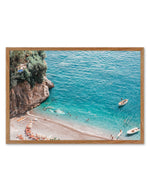 Positano Sands Art Print-PRINT-Olive et Oriel-Olive et Oriel-50x70 cm | 19.6" x 27.5"-Walnut-With White Border-Buy-Australian-Art-Prints-Online-with-Olive-et-Oriel-Your-Artwork-Specialists-Austrailia-Decorate-With-Coastal-Photo-Wall-Art-Prints-From-Our-Beach-House-Artwork-Collection-Fine-Poster-and-Framed-Artwork