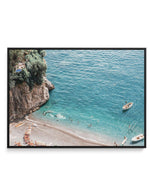 Positano Sands | Framed Canvas-CANVAS-You can shop wall art online with Olive et Oriel for everything from abstract art to fun kids wall art. Our beautiful modern art prints and canvas art are available from large canvas prints to wall art paintings and our proudly Australian artwork collection offers only the highest quality framed large wall art and canvas art Australia - You can buy fashion photography prints or Hampton print posters and paintings on canvas from Olive et Oriel and have them d