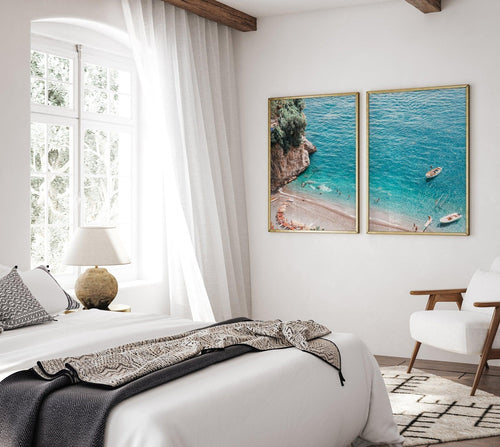 Positano Sands | Left PT Art Print-PRINT-Olive et Oriel-Olive et Oriel-Buy-Australian-Art-Prints-Online-with-Olive-et-Oriel-Your-Artwork-Specialists-Austrailia-Decorate-With-Coastal-Photo-Wall-Art-Prints-From-Our-Beach-House-Artwork-Collection-Fine-Poster-and-Framed-Artwork