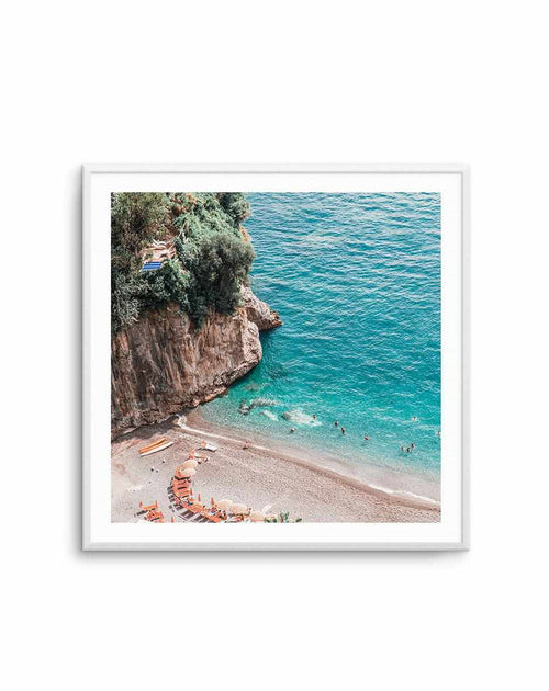 Positano Sands | Left SQ Art Print-PRINT-Olive et Oriel-Olive et Oriel-Buy-Australian-Art-Prints-Online-with-Olive-et-Oriel-Your-Artwork-Specialists-Austrailia-Decorate-With-Coastal-Photo-Wall-Art-Prints-From-Our-Beach-House-Artwork-Collection-Fine-Poster-and-Framed-Artwork