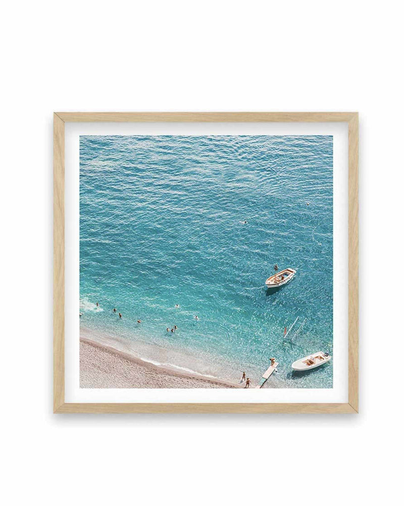 Positano Sands | Right SQ Art Print-PRINT-Olive et Oriel-Olive et Oriel-70x70 cm | 27.5" x 27.5"-Oak-With White Border-Buy-Australian-Art-Prints-Online-with-Olive-et-Oriel-Your-Artwork-Specialists-Austrailia-Decorate-With-Coastal-Photo-Wall-Art-Prints-From-Our-Beach-House-Artwork-Collection-Fine-Poster-and-Framed-Artwork