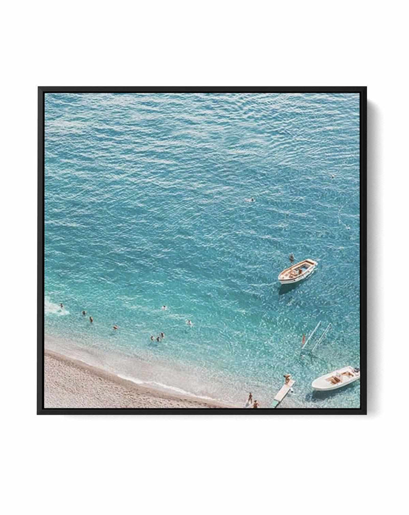 Positano Sands | Right SQ | Framed Canvas Art Print