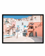 Positano Streets Art Print-PRINT-Olive et Oriel-Olive et Oriel-A5 | 5.8" x 8.3" | 14.8 x 21cm-Black-With White Border-Buy-Australian-Art-Prints-Online-with-Olive-et-Oriel-Your-Artwork-Specialists-Austrailia-Decorate-With-Coastal-Photo-Wall-Art-Prints-From-Our-Beach-House-Artwork-Collection-Fine-Poster-and-Framed-Artwork