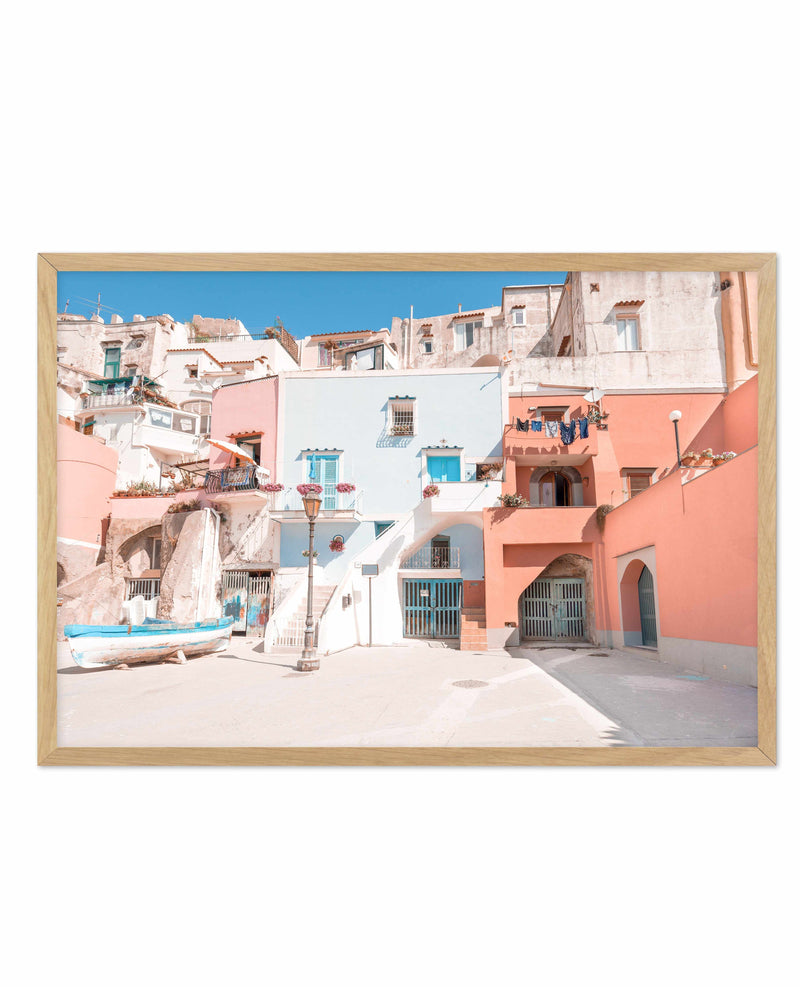 Positano Streets Art Print-PRINT-Olive et Oriel-Olive et Oriel-A5 | 5.8" x 8.3" | 14.8 x 21cm-Oak-With White Border-Buy-Australian-Art-Prints-Online-with-Olive-et-Oriel-Your-Artwork-Specialists-Austrailia-Decorate-With-Coastal-Photo-Wall-Art-Prints-From-Our-Beach-House-Artwork-Collection-Fine-Poster-and-Framed-Artwork