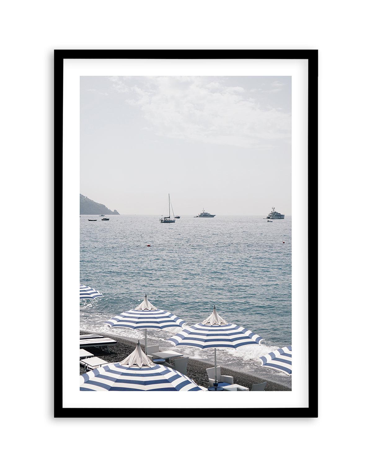 Positano Umbrellas by Renee Rae Art Print