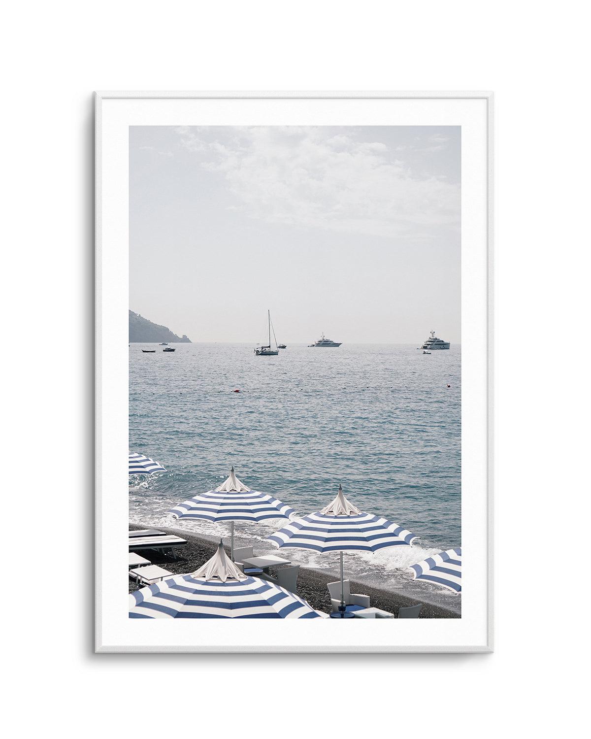 Positano Umbrellas by Renee Rae Art Print