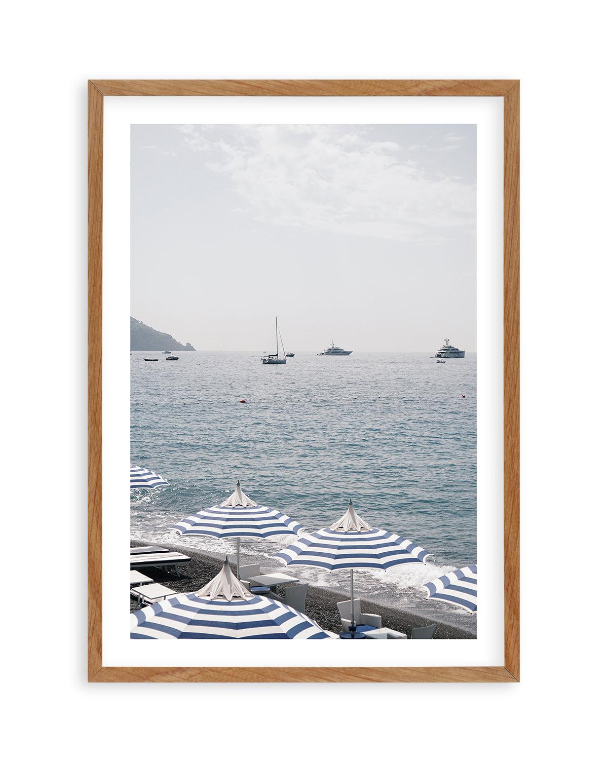 Positano Umbrellas by Renee Rae Art Print