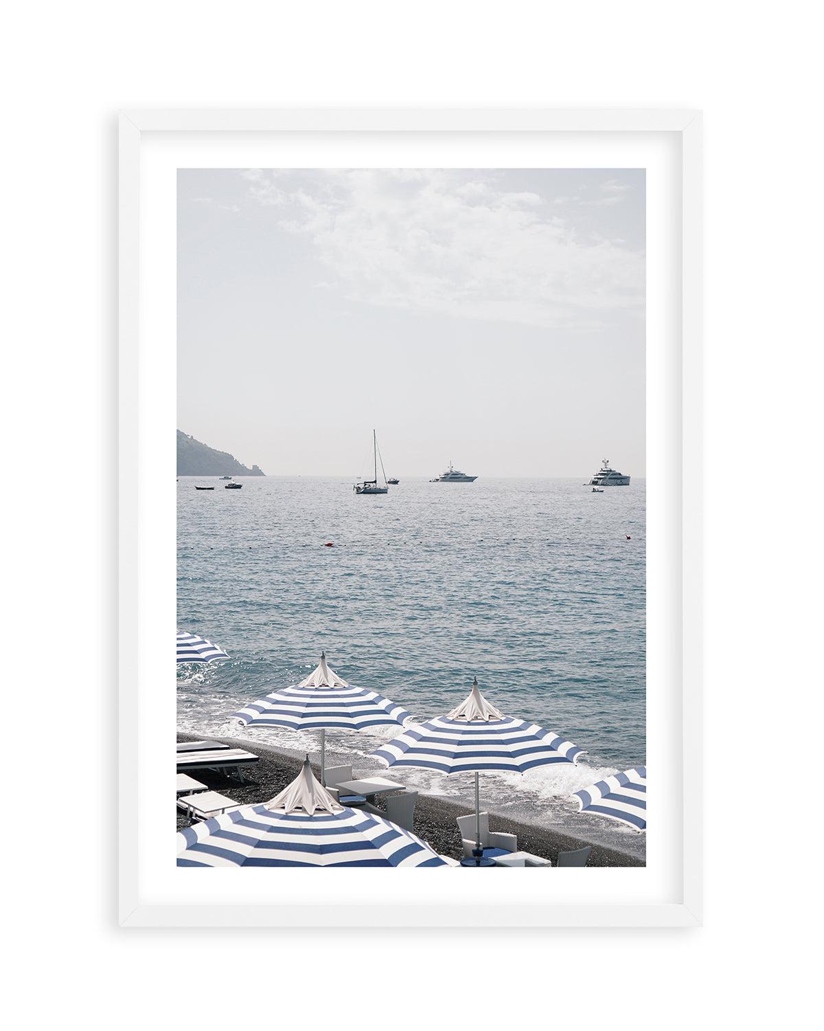 Positano Umbrellas by Renee Rae Art Print