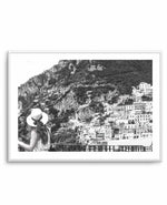 Positano Views B&W Art Print-PRINT-Olive et Oriel-Olive et Oriel-A5 | 5.8" x 8.3" | 14.8 x 21cm-Unframed Art Print-With White Border-Buy-Australian-Art-Prints-Online-with-Olive-et-Oriel-Your-Artwork-Specialists-Austrailia-Decorate-With-Coastal-Photo-Wall-Art-Prints-From-Our-Beach-House-Artwork-Collection-Fine-Poster-and-Framed-Artwork