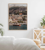 Positano Boat PT by Louise Krause | Framed Canvas Art Print