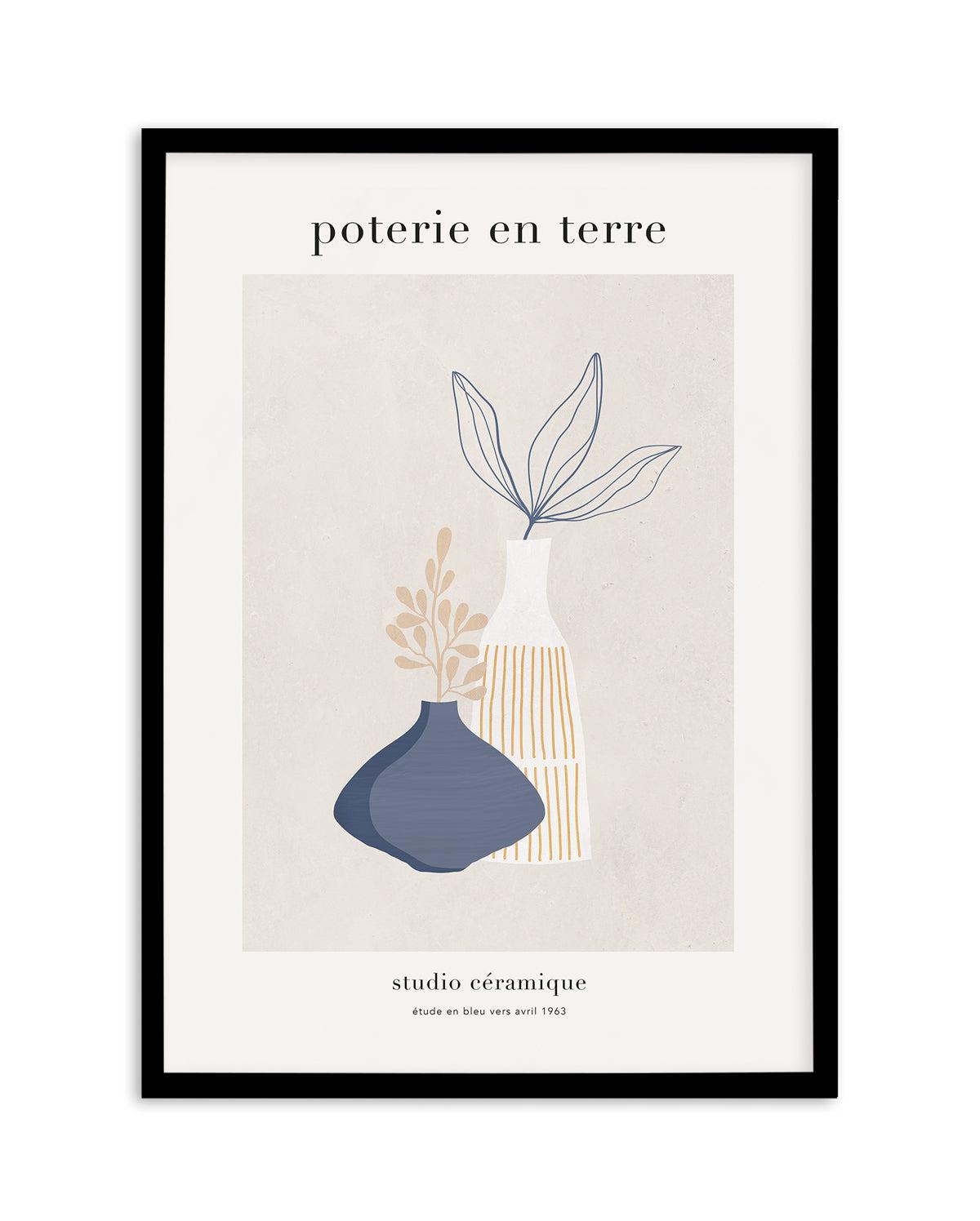 Poterie en Terre I Art Print-PRINT-Olive et Oriel-Olive et Oriel-A5 | 5.8" x 8.3" | 14.8 x 21cm-Black-With White Border-Buy-Australian-Art-Prints-Online-with-Olive-et-Oriel-Your-Artwork-Specialists-Austrailia-Decorate-With-Coastal-Photo-Wall-Art-Prints-From-Our-Beach-House-Artwork-Collection-Fine-Poster-and-Framed-Artwork