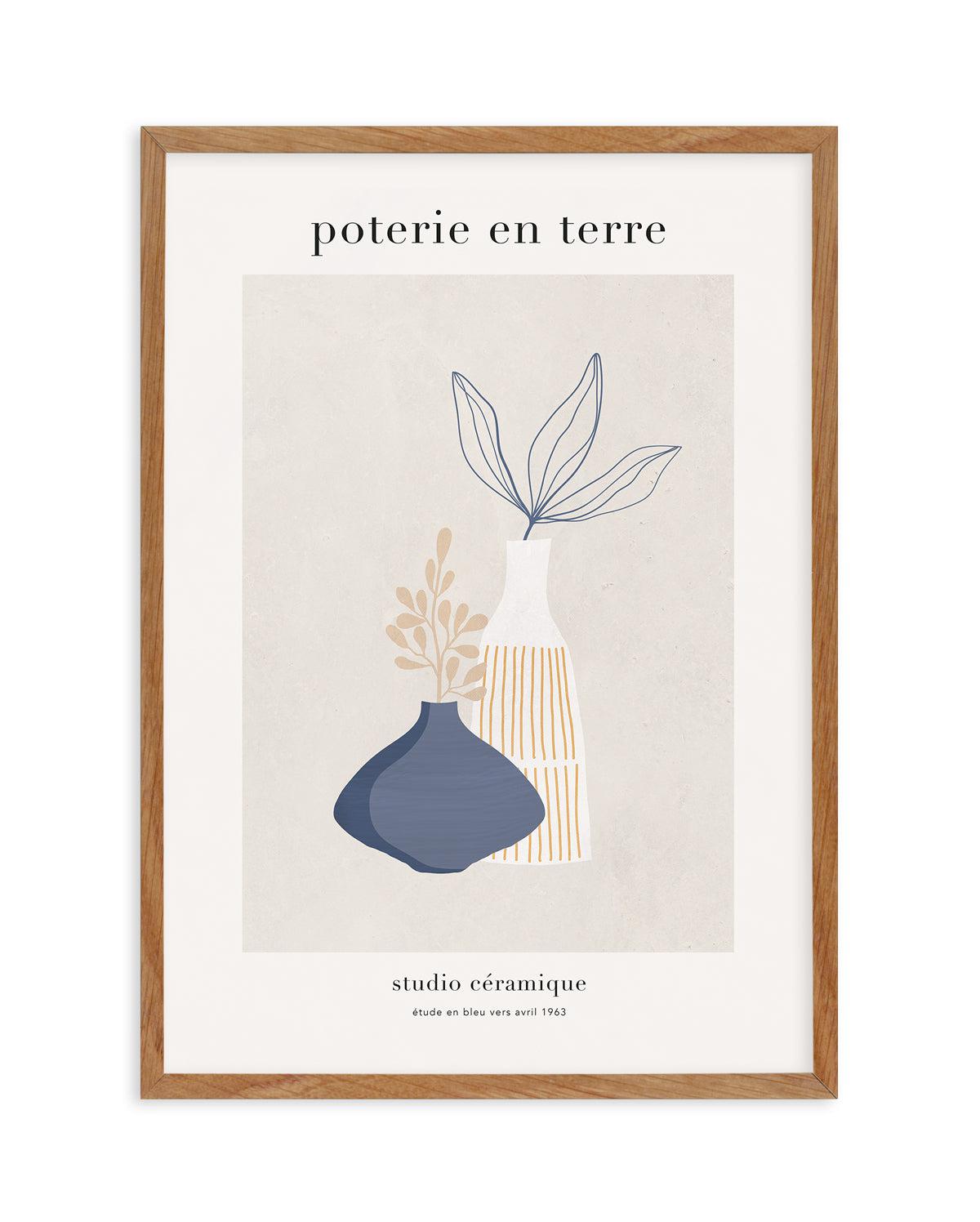 Poterie en Terre I Art Print-PRINT-Olive et Oriel-Olive et Oriel-50x70 cm | 19.6" x 27.5"-Walnut-With White Border-Buy-Australian-Art-Prints-Online-with-Olive-et-Oriel-Your-Artwork-Specialists-Austrailia-Decorate-With-Coastal-Photo-Wall-Art-Prints-From-Our-Beach-House-Artwork-Collection-Fine-Poster-and-Framed-Artwork