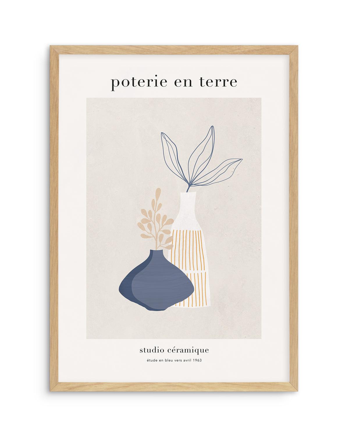 Poterie en Terre I Art Print-PRINT-Olive et Oriel-Olive et Oriel-A5 | 5.8" x 8.3" | 14.8 x 21cm-Oak-With White Border-Buy-Australian-Art-Prints-Online-with-Olive-et-Oriel-Your-Artwork-Specialists-Austrailia-Decorate-With-Coastal-Photo-Wall-Art-Prints-From-Our-Beach-House-Artwork-Collection-Fine-Poster-and-Framed-Artwork