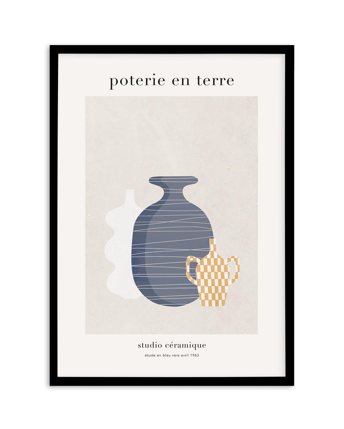 Poterie en Terre II Art Print-PRINT-Olive et Oriel-Olive et Oriel-A5 | 5.8" x 8.3" | 14.8 x 21cm-Black-With White Border-Buy-Australian-Art-Prints-Online-with-Olive-et-Oriel-Your-Artwork-Specialists-Austrailia-Decorate-With-Coastal-Photo-Wall-Art-Prints-From-Our-Beach-House-Artwork-Collection-Fine-Poster-and-Framed-Artwork