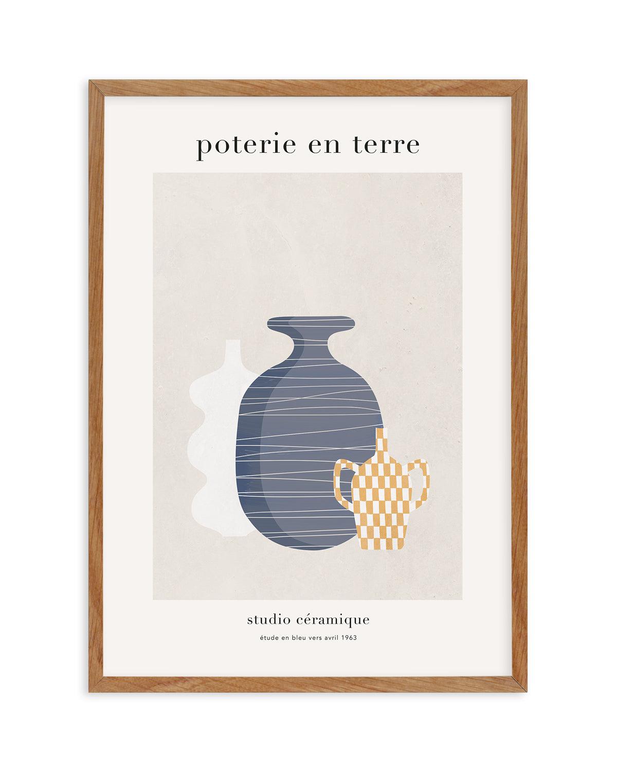 Poterie en Terre II Art Print-PRINT-Olive et Oriel-Olive et Oriel-50x70 cm | 19.6" x 27.5"-Walnut-With White Border-Buy-Australian-Art-Prints-Online-with-Olive-et-Oriel-Your-Artwork-Specialists-Austrailia-Decorate-With-Coastal-Photo-Wall-Art-Prints-From-Our-Beach-House-Artwork-Collection-Fine-Poster-and-Framed-Artwork