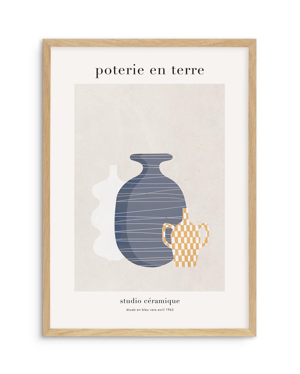 Poterie en Terre II Art Print-PRINT-Olive et Oriel-Olive et Oriel-A5 | 5.8" x 8.3" | 14.8 x 21cm-Oak-With White Border-Buy-Australian-Art-Prints-Online-with-Olive-et-Oriel-Your-Artwork-Specialists-Austrailia-Decorate-With-Coastal-Photo-Wall-Art-Prints-From-Our-Beach-House-Artwork-Collection-Fine-Poster-and-Framed-Artwork