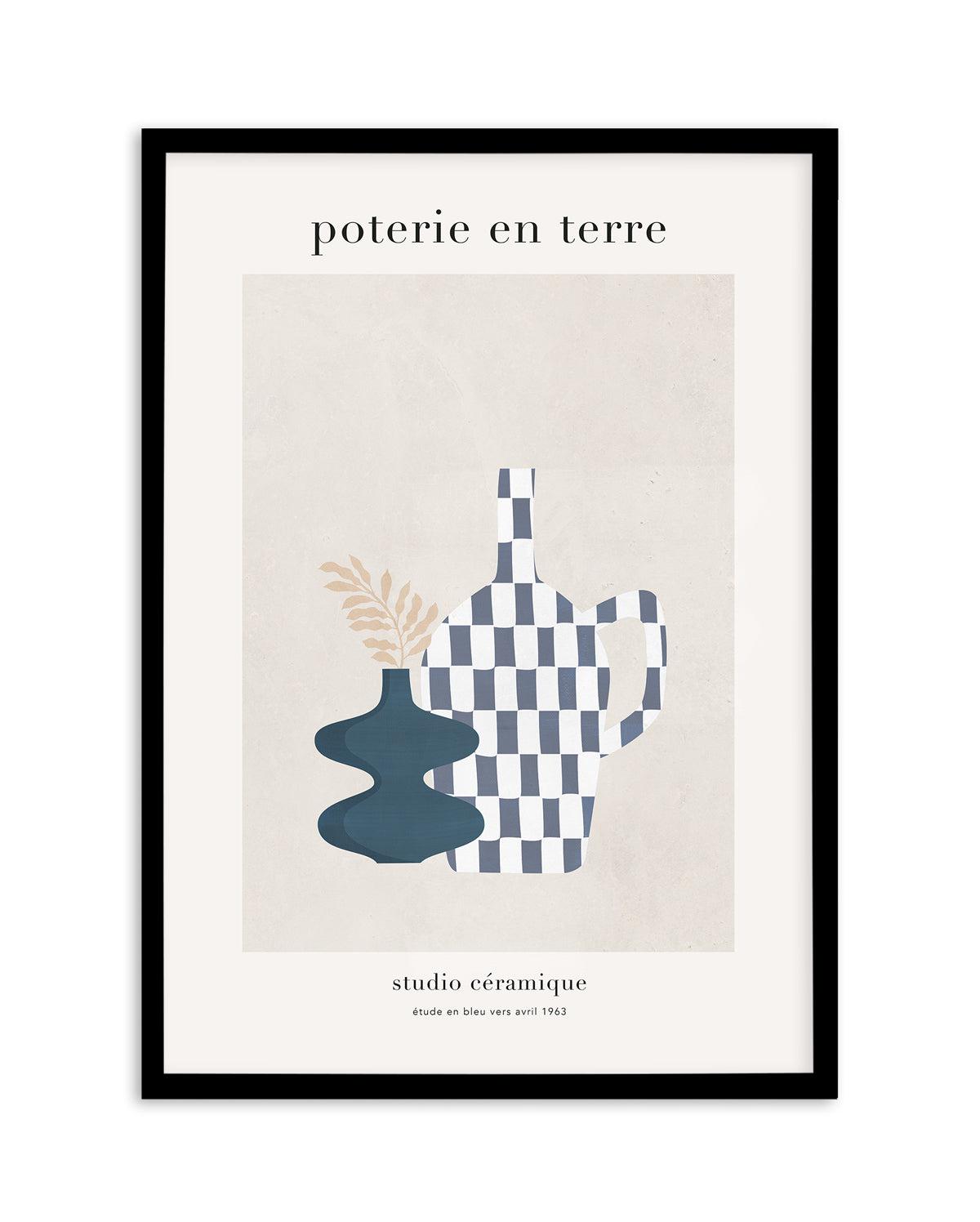 Poterie en Terre III Art Print-PRINT-Olive et Oriel-Olive et Oriel-A5 | 5.8" x 8.3" | 14.8 x 21cm-Black-With White Border-Buy-Australian-Art-Prints-Online-with-Olive-et-Oriel-Your-Artwork-Specialists-Austrailia-Decorate-With-Coastal-Photo-Wall-Art-Prints-From-Our-Beach-House-Artwork-Collection-Fine-Poster-and-Framed-Artwork