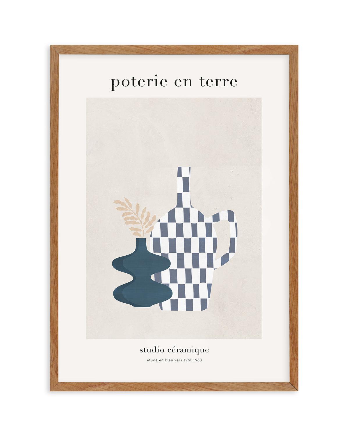 Poterie en Terre III Art Print-PRINT-Olive et Oriel-Olive et Oriel-50x70 cm | 19.6" x 27.5"-Walnut-With White Border-Buy-Australian-Art-Prints-Online-with-Olive-et-Oriel-Your-Artwork-Specialists-Austrailia-Decorate-With-Coastal-Photo-Wall-Art-Prints-From-Our-Beach-House-Artwork-Collection-Fine-Poster-and-Framed-Artwork