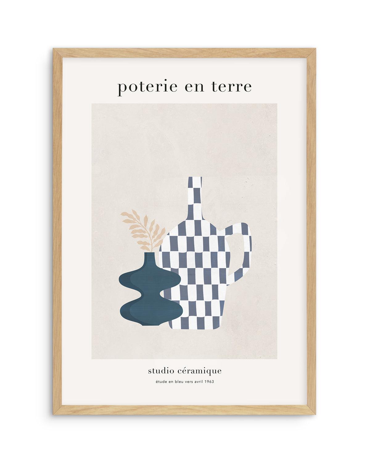 Poterie en Terre III Art Print-PRINT-Olive et Oriel-Olive et Oriel-A5 | 5.8" x 8.3" | 14.8 x 21cm-Oak-With White Border-Buy-Australian-Art-Prints-Online-with-Olive-et-Oriel-Your-Artwork-Specialists-Austrailia-Decorate-With-Coastal-Photo-Wall-Art-Prints-From-Our-Beach-House-Artwork-Collection-Fine-Poster-and-Framed-Artwork